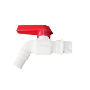 Robinet Apa PVC Plamix PVI, 1/2 inch, alb/rosu