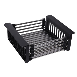 Scurgator Extensibil Flow FSE-26B, 26-41.5cm, negru, pentru chiuveta