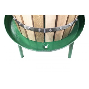 Teasc Presa Struguri Vilen, lemn, 30L, cu filet si picioare, pentru vin artizanal - Img 6