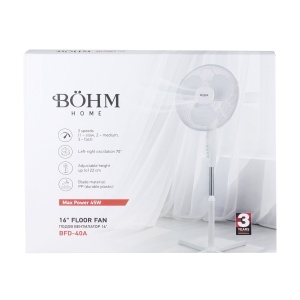 Ventilator Podea Bohm BFD-40A, 16 inch, 45W, 3 trepte de viteza - Img 7