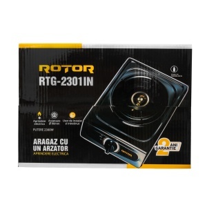 Aragaz cu 1 arzator si aprindere piezoelectrica pe gaz ROTOR RTG-2301IN, 2300 W, GPL - Img 4