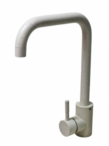 Baterie Bucatarie Germece 3008B, alba, monocomanda, pentru chiuveta bucatarie