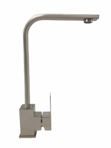 Baterie Bucatarie Mixxus KUB-011, inox, pipa inalta cubica, monocomanda - Img 2