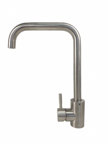 Baterie Bucatarie Mixxus SUS-011-G, inox auriu, monocomanda, racorduri incluse - Img 2