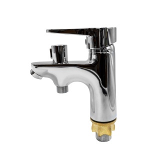 Baterie Lavoar cu Cap Bideu Flow 069-401ZC, zinc crom, pipa fixa - Img 2