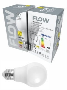 Bec LED A60 Flow, 10W, E27, 4000K lumina neutra
