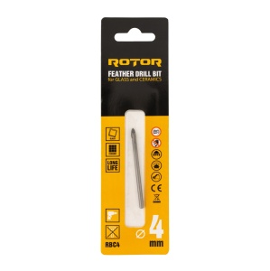 Burghiu Ceramica Sticla ROTOR RBC4, 4mm, pentru gaurit faianta si sticla - Img 3