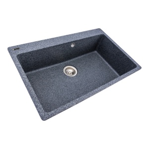Chiuveta Bucatarie Granit Elefant Premium Bogema 7850, 780x500mm, grafit - Img 3