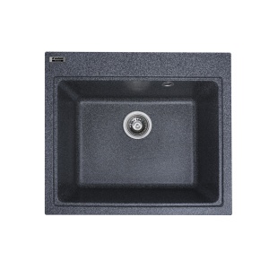 Chiuveta Bucatarie Granit Elefant Premium Vesta 5852, grafit, 580x518mm