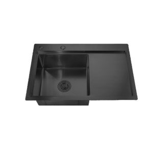 Chiuveta Bucatarie Inox Mixxus HM7849L-215 Nano-Black, 780x490mm, cuva stanga