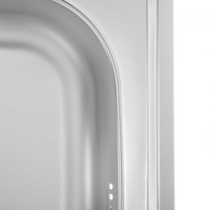 Chiuveta Bucatarie Inox Mixxus Z6060R-08-180E, patrata, satinat, adancime 180mm - Img 2
