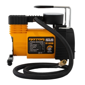 Compresor Auto ROTOR RY-5020B, 12V, 10 bari, 30 l/min, pentru umflat anvelope - Img 3