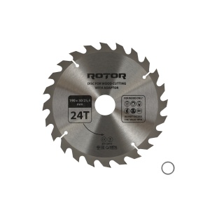 Disc Circular Lemn ROTOR, 190x30mm, 24 dinti, cu adaptor