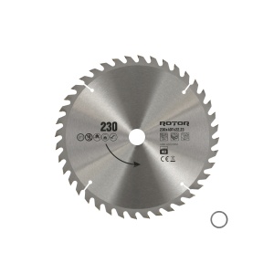 Disc Circular Lemn ROTOR, 230x22.23mm, 40 dinti, pentru fierastraie circulare