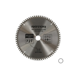 Disc Circular Lemn ROTOR, 300x32mm, 72 dinti, cu adaptor