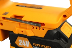 Drujba pe Acumulator ROTOR RBS1201, 24V, 3Ah, 6500 RPM, pentru taiere lemn - Img 7