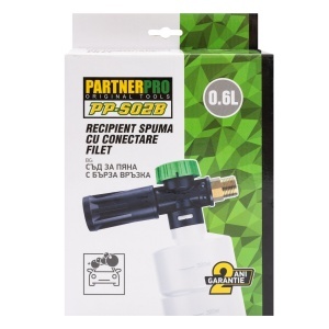 Duza Spuma cu Recipient 600ml PartnerPro PP-S02B, conectare filet - Img 5