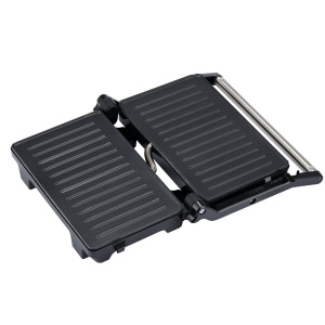 Gratar electric BOHM HOME BEGM100S, 1000 W, placi reversibile grill / plane, deschidere 180° - Img 3