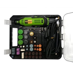 Masina de gravat ProCraft PG520 180W, viteza 1000-32000 rpm, cu ax flexibil si set accesorii - Img 3