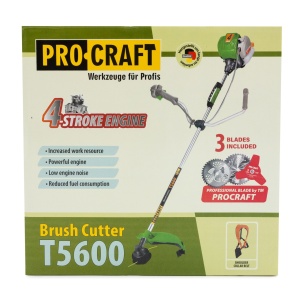 Motocoasa Benzina ProCraft T5600, 4T, 7.8CP, 9000 RPM, 3 sisteme taiere - Img 5