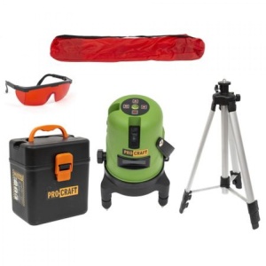 Nivela Laser ProCraft LE-5D, 5 linii, cu trepied, pentru constructii si montaj