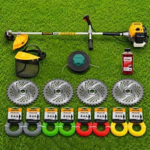 Pachet Motocoasa ROTOR R5500 + 4 Discuri Vidia + Disc 6 Cutite + 2 Capete Mosor
