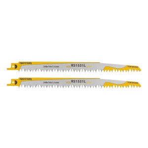 Panze Fierastrau Pendular Lemn ROTOR RS1531L, 240x19x1.5mm, set 2 buc
