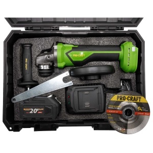 Polizor Unghiular pe Acumulator ProCraft PGA22, 20V, 4Ah, Brushless - Img 15