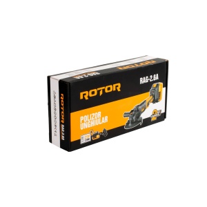 Polizor unghiular pe acumulator ROTOR RAG-2.6A, 21V/2,6 Ah, 600W, Brushless - Img 4
