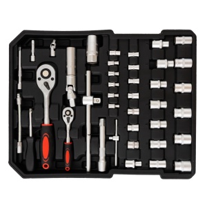 Troller Scule Yamamoto YM-399, 399 piese, chei clesti clicheti capete tubulare - Img 6