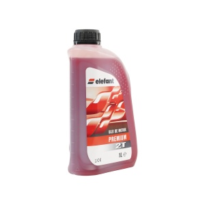 Ulei Premium Amestec 2T Elefant, 1L, rosu, pentru drujbe si motocoase