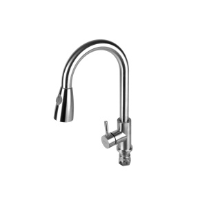Baterie Bucatarie BOHM HOME BSK-014EX2/02IS, dus extractibil, 2 functii, inox SUS 304 satinat, monocomanda - Img 2