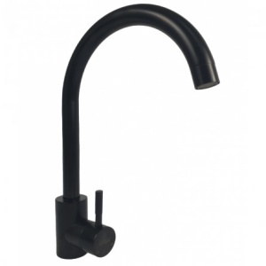 Baterie Bucatarie Mixxus SUS-011 Black, inox, monocomanda, racorduri incluse - Img 2