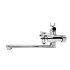 Baterie Cada Flow BB-535ZC, zinc crom, pipa rotire 360, cu para de dus - Img 2