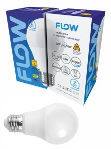 Bec LED A65 Flow, 15W, E27, 6500K lumina rece
