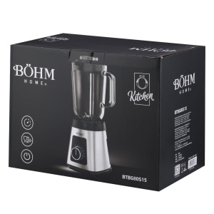 Blender de Masa Bohm Home BTBG80S15, 800W, bol 1.5L, 5 viteze si functie Pulse, 6 lame, carcasa inox - Img 12