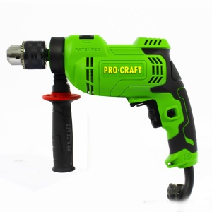 Bormasina cu Percutie ProCraft PS1100, 810W, 3000 RPM, mandrina 13mm, pentru lemn si beton