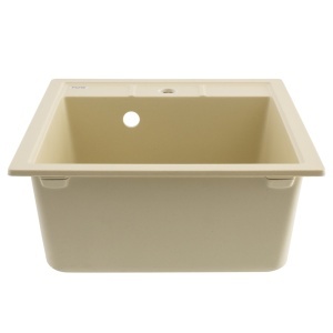 Chiuveta Bucatarie Granit Flow FCB-4651BI, 46x51cm, seria Brick, ivory - Img 2