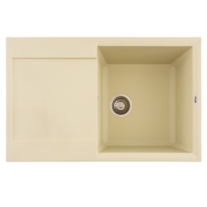Chiuveta Bucatarie Granit Flow FCB-7849HI, 78x49cm, seria Horizon, ivory