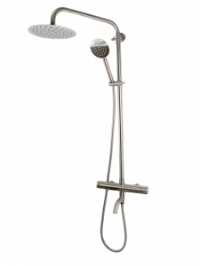 Coloana de dus Mixxus TMO-009-J, 120 cm baterie si para, monocomanda, furtun flexibil - Img 4