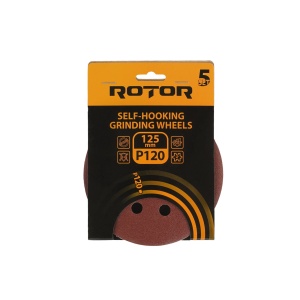 Disc Abraziv Slefuitor Excentric ROTOR, 125mm, P120, pachet 5 buc