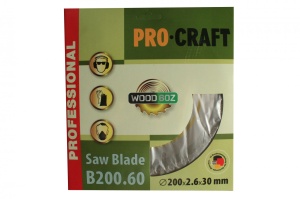 Disc Circular Lemn ProCraft B200.60, 200mm, 60 dinti, taiere fina lemn
