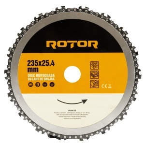 Disc Motocoasa cu Lant Drujba ROTOR, 235x25.4mm