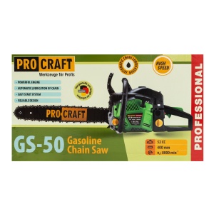 Drujba Benzina ProCraft GS-50, 52cc, 2T, 8000 RPM, pentru taiere lemn profesional - Img 11