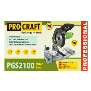 Fierastrau Circular Stationar ProCraft PGS2100, 1400W, 5000 RPM, panza 210mm, taiere unghi - Img 11