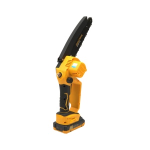 Fierastrau cu Lant Acumulator ROTOR RMC21-8, 21V, 2Ah, Brushless, ungere lant - Img 5