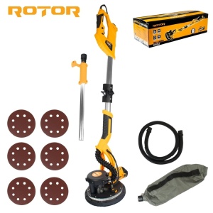 Pachet Slefuitor Pereti ROTOR R-S225L-3, 750W, disc 225mm, 800-1750 rot/min + Aspirator Umed Uscat ROTOR RUM-30, 30L, 1400W, 21 kPa, filtru HEPA - Img 5
