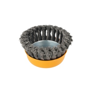 Perie Sarma Cupa Noduri Rasucite ROTOR, 100mm, M14, pentru polizor - Img 2
