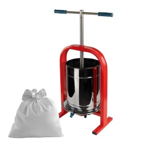 Presa Struguri Manuala Dionis, 20L, capacitate 17kg, pentru vin artizanal