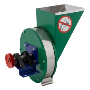 Razatoare Fructe Manuala Vinita, partial inox, 200kg/h, fulie motor, pentru must - Img 2